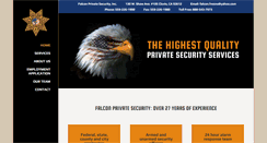 Desktop Screenshot of falconprivatesecurity.com