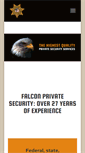 Mobile Screenshot of falconprivatesecurity.com